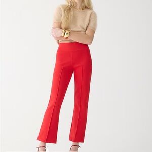 J Crew Delaney Sweater Kickout Pant Size XS Red